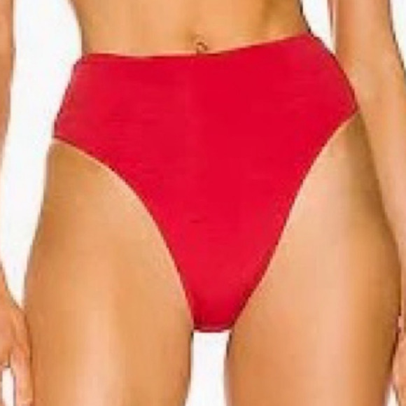 Haight Red Basic Bikini Bottom Sz M NWT - Picture 1 of 9